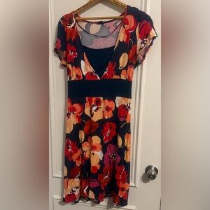 Floral V-Neck Dress